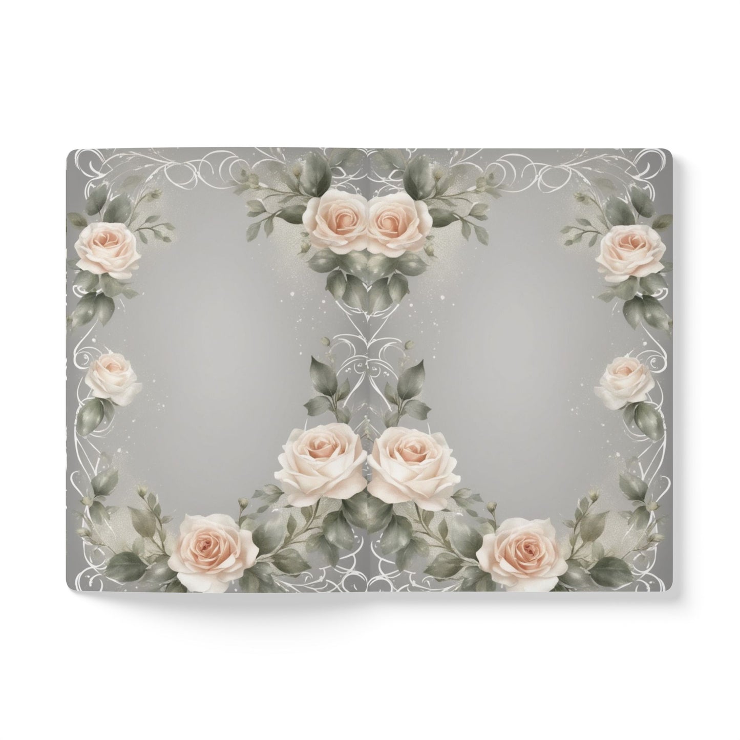 Rose Whisperer Portrait Journal | Softcover Floral Notebook, Elegant Woman Cover