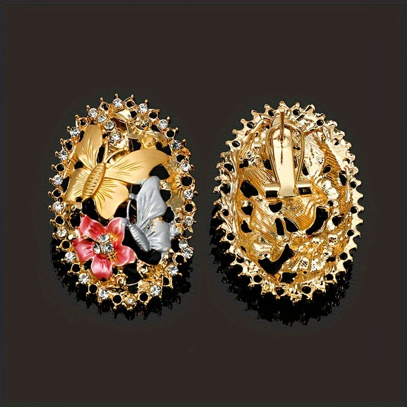 Women's Elegant Alloy Jewelry Set Golden