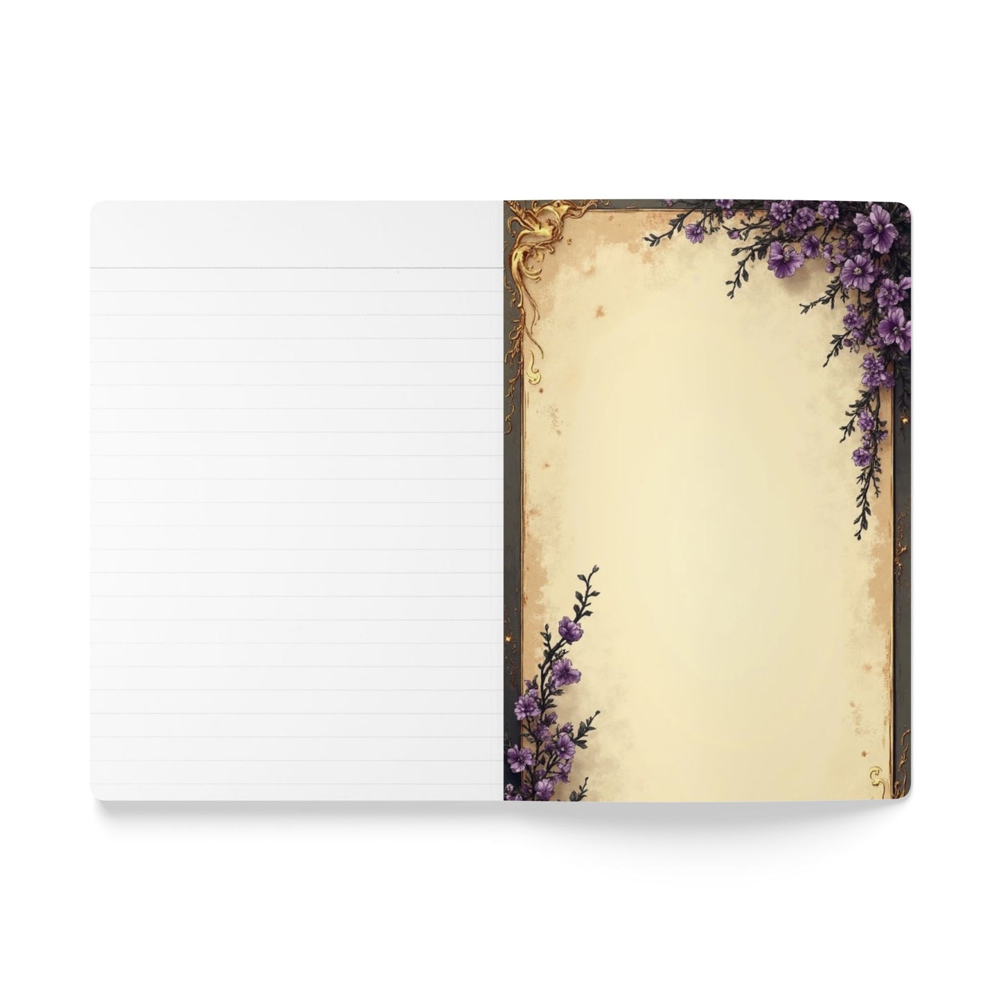 Garden Of Grace Portrait Journal | Softcover Notebook with Floral Endpapers