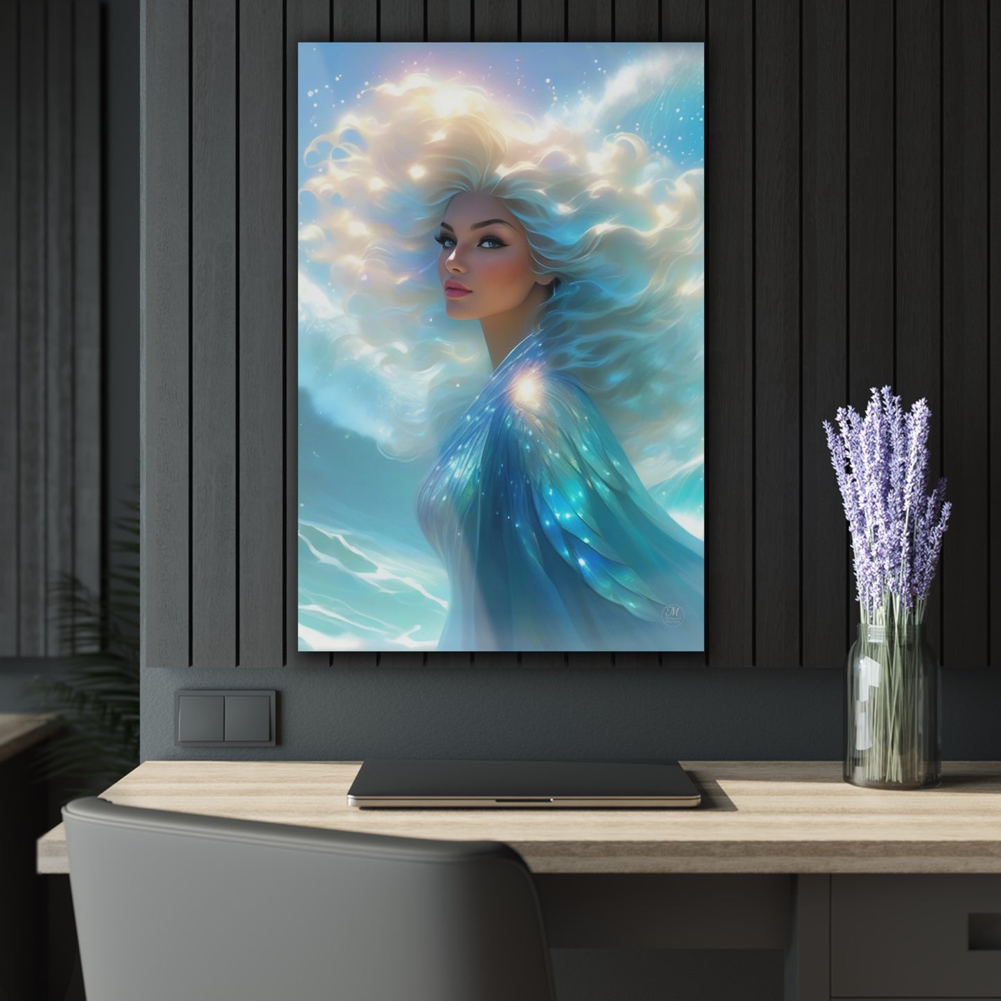 Ethereal Sea Goddess Acrylic Print | French Cleat Wall Art