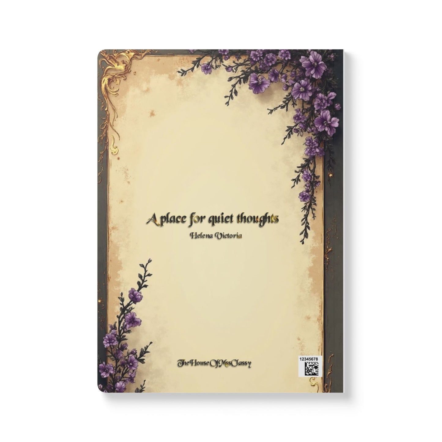 Garden Of Grace Portrait Journal | Softcover Notebook with Floral Endpapers