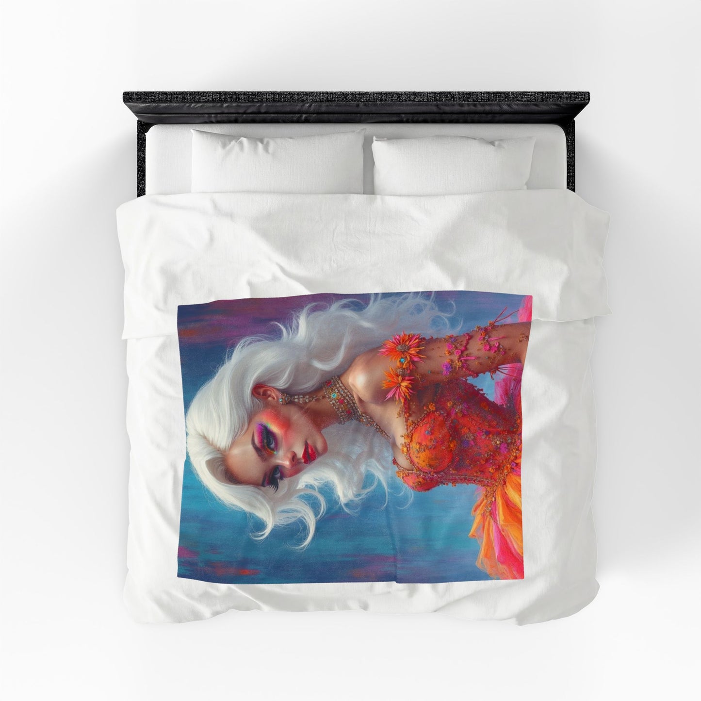 Elegant Fantasy Plush Blanket Cozy Art Throw Velveteen Plush Blanket