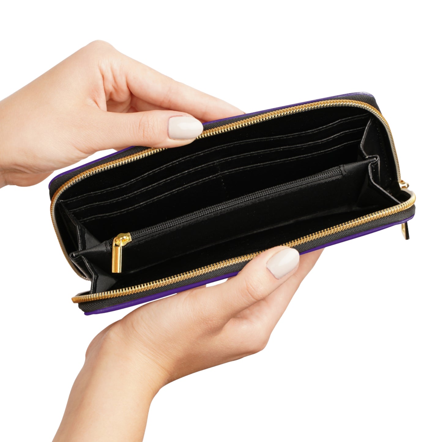Purple Reign Glam Zipper Wallet | elegant purple MssClassy Design