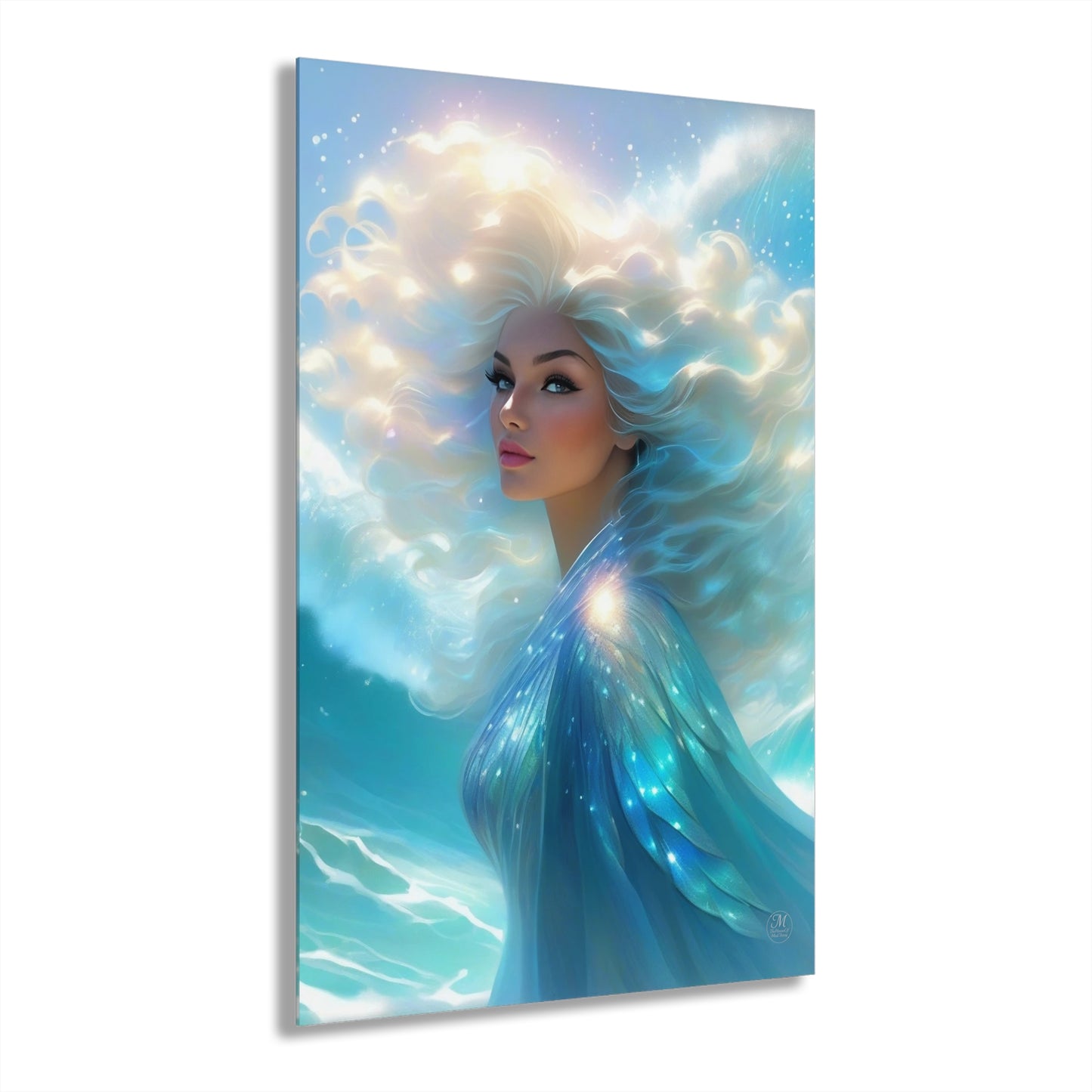 Ethereal Sea Goddess Acrylic Print | French Cleat Wall Art