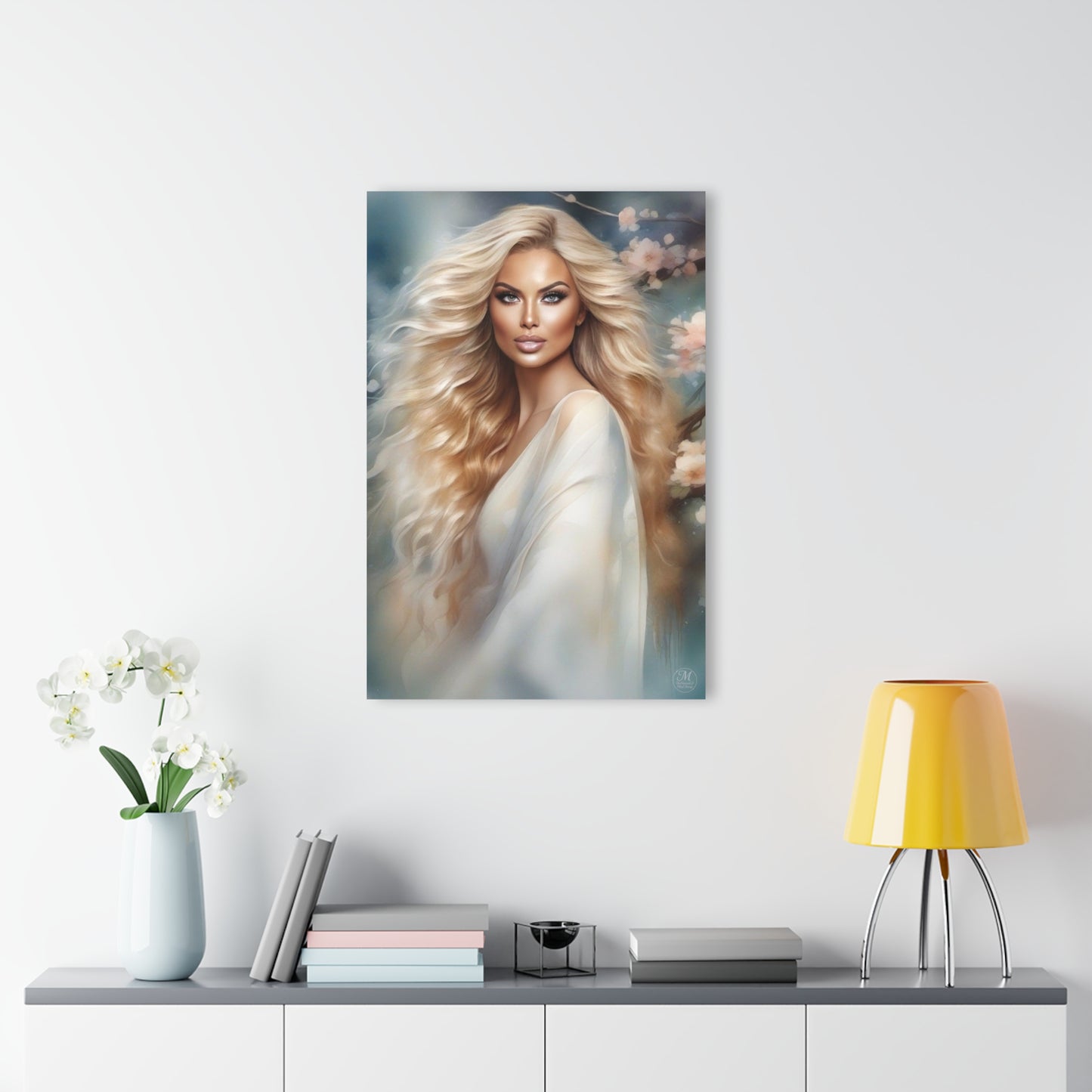 Blonde Goddess Portrait 24x36 in. Acrylic Print | French Cleat Hanging
