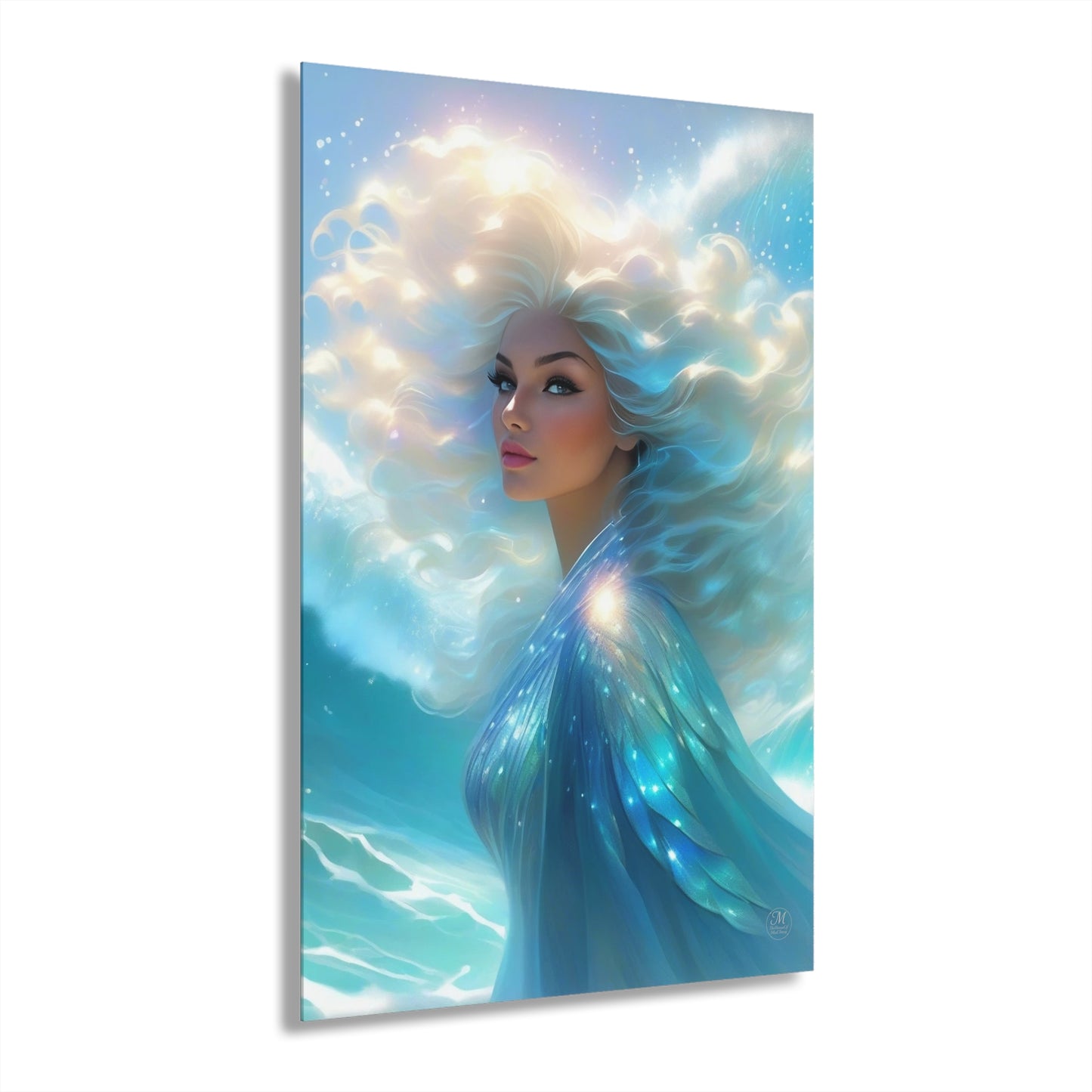 Ethereal Sea Goddess Acrylic Print | French Cleat Wall Art