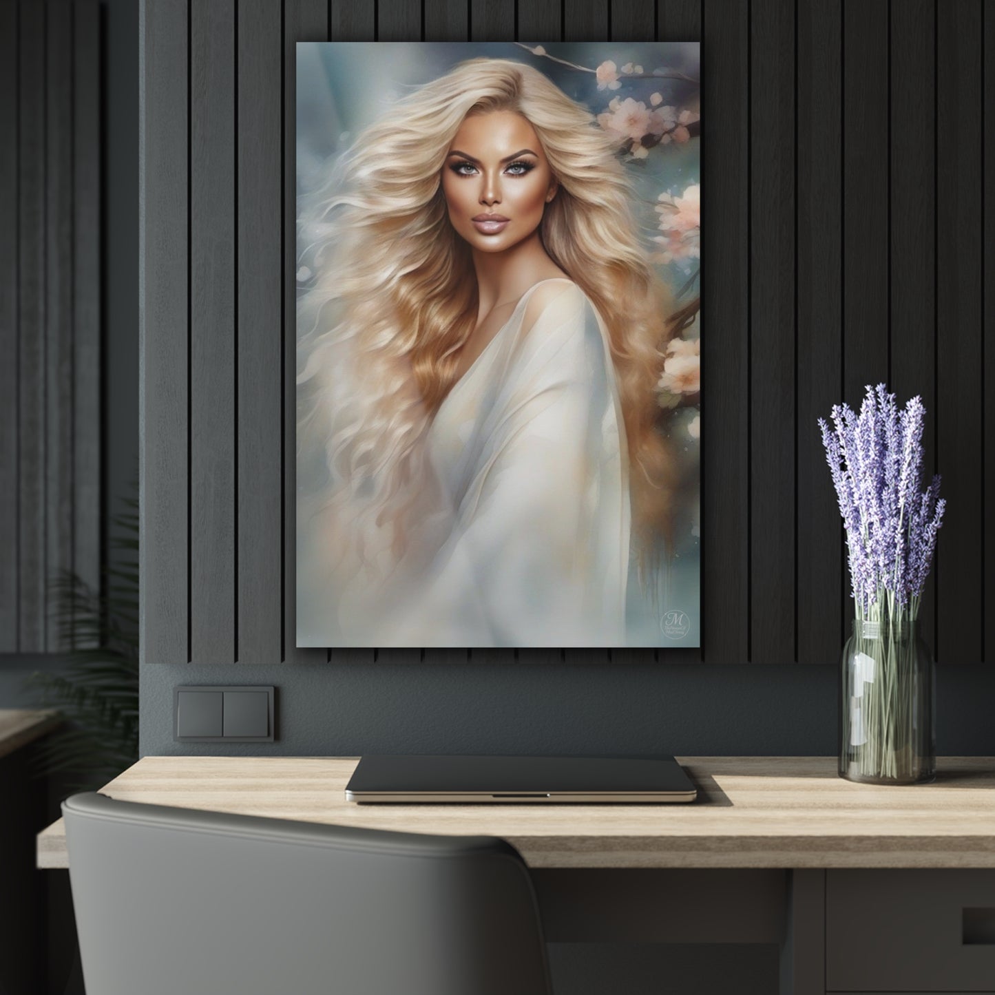Blonde Goddess Portrait 24x36 in. Acrylic Print | French Cleat Hanging