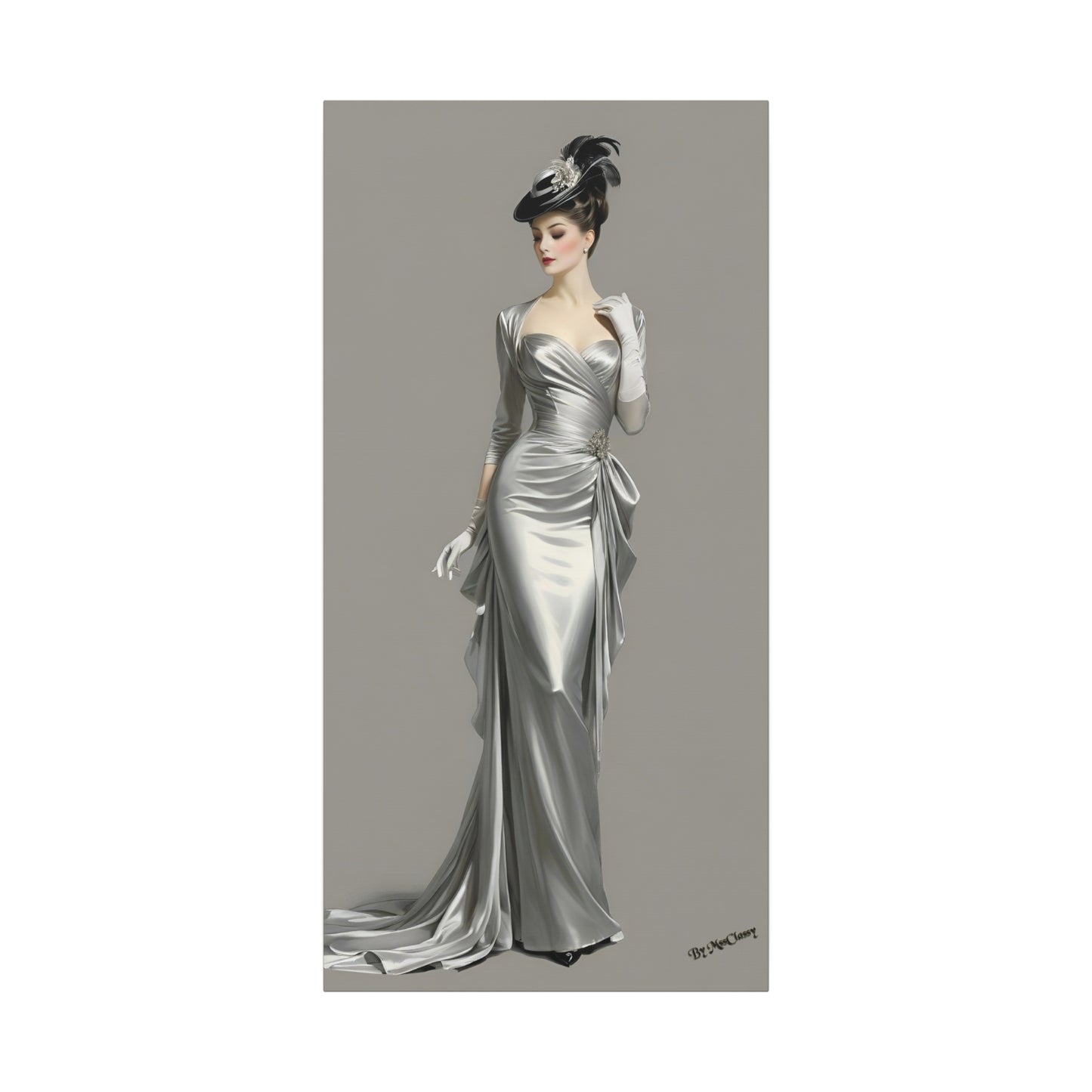 Silver Eclipse Elegant Couture II 15 x 30