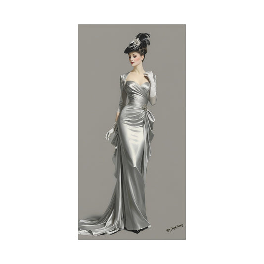 Silver Eclipse Elegant Couture II 15 x 30
