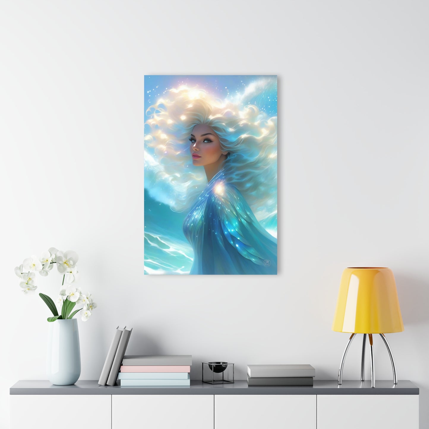 Ethereal Sea Goddess Acrylic Print | French Cleat Wall Art