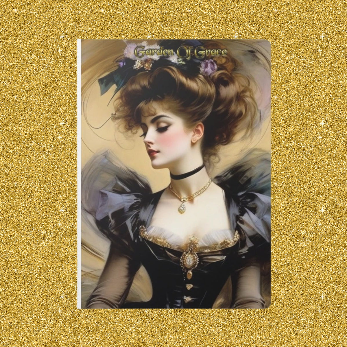 Garden Of Grace Portrait Journal | Softcover Notebook with Floral Endpapers