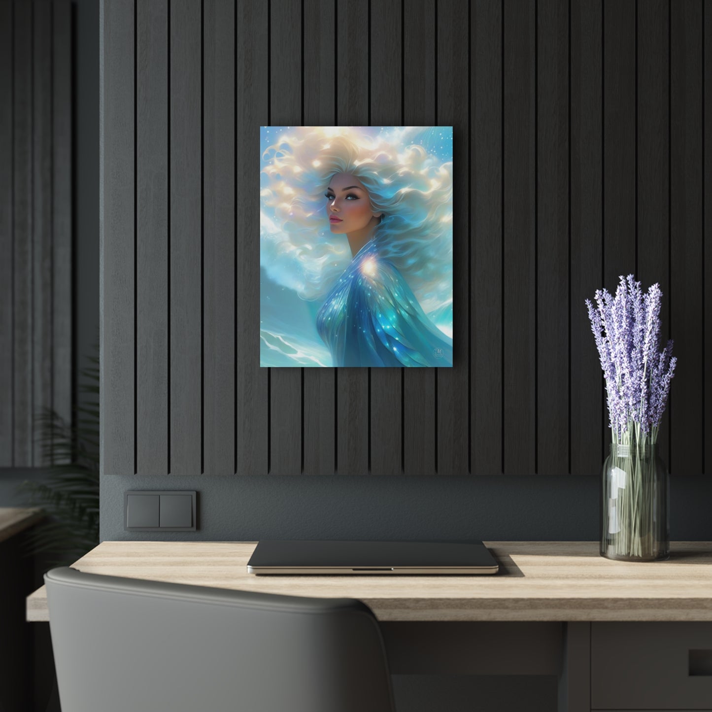 Ethereal Sea Goddess Acrylic Print | French Cleat Wall Art
