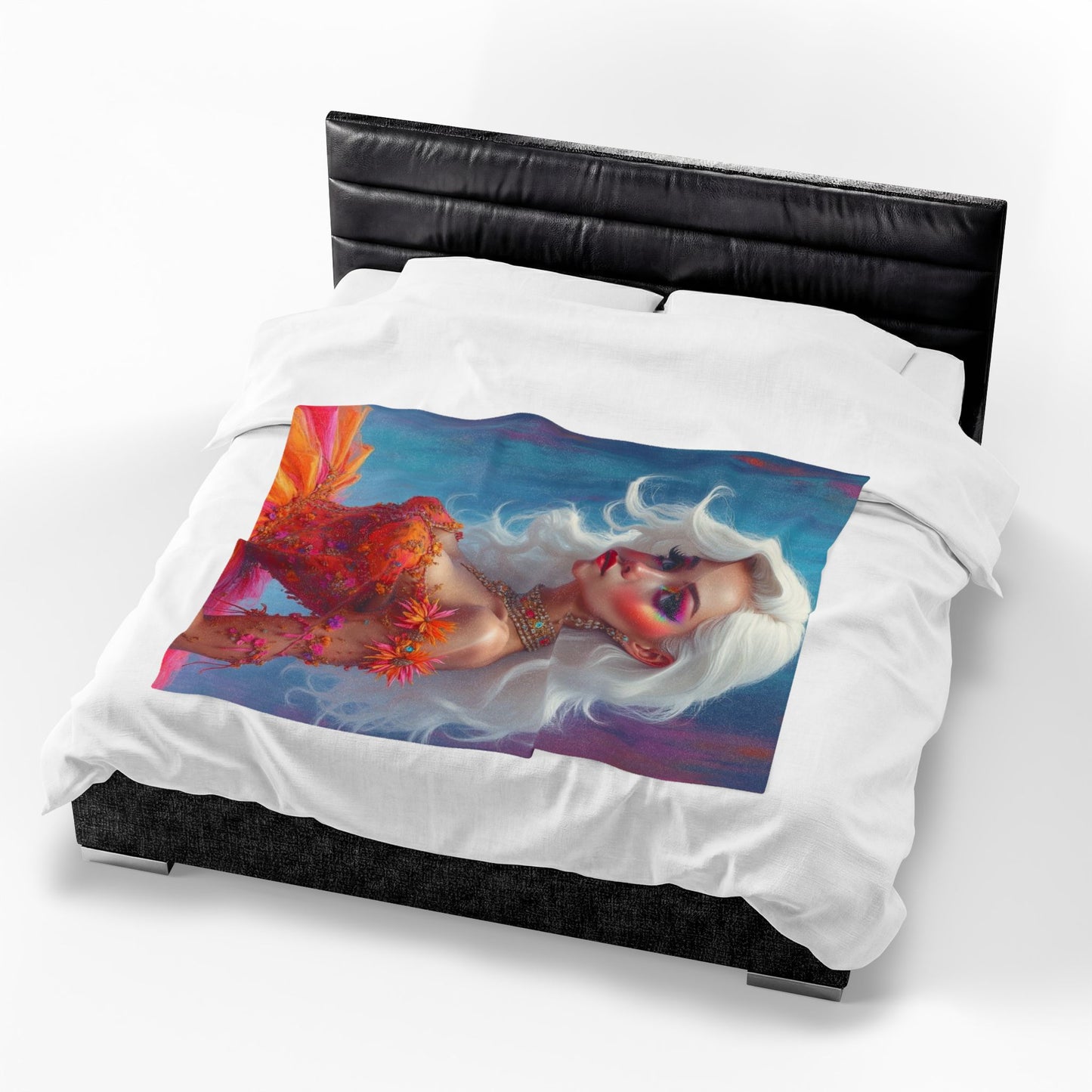 Elegant Fantasy Plush Blanket Cozy Art Throw Velveteen Plush Blanket