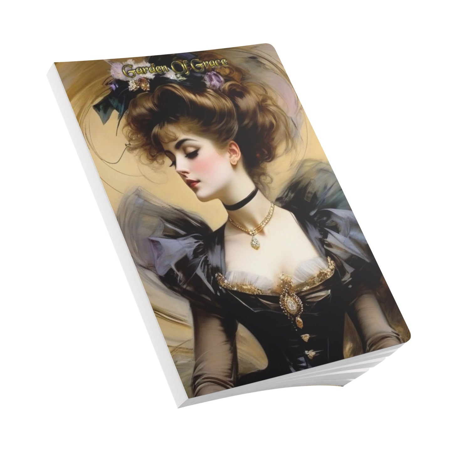 Garden Of Grace Portrait Journal | Softcover Notebook with Floral Endpapers