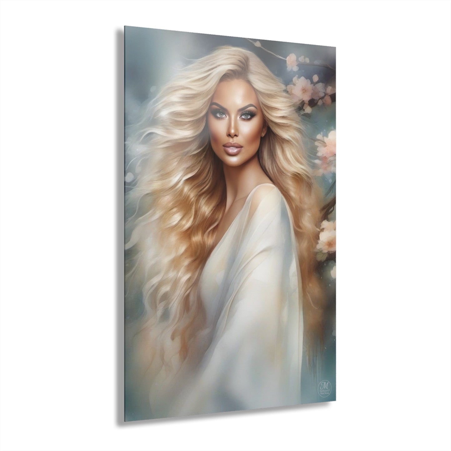 Blonde Goddess Portrait 24x36 in. Acrylic Print | French Cleat Hanging