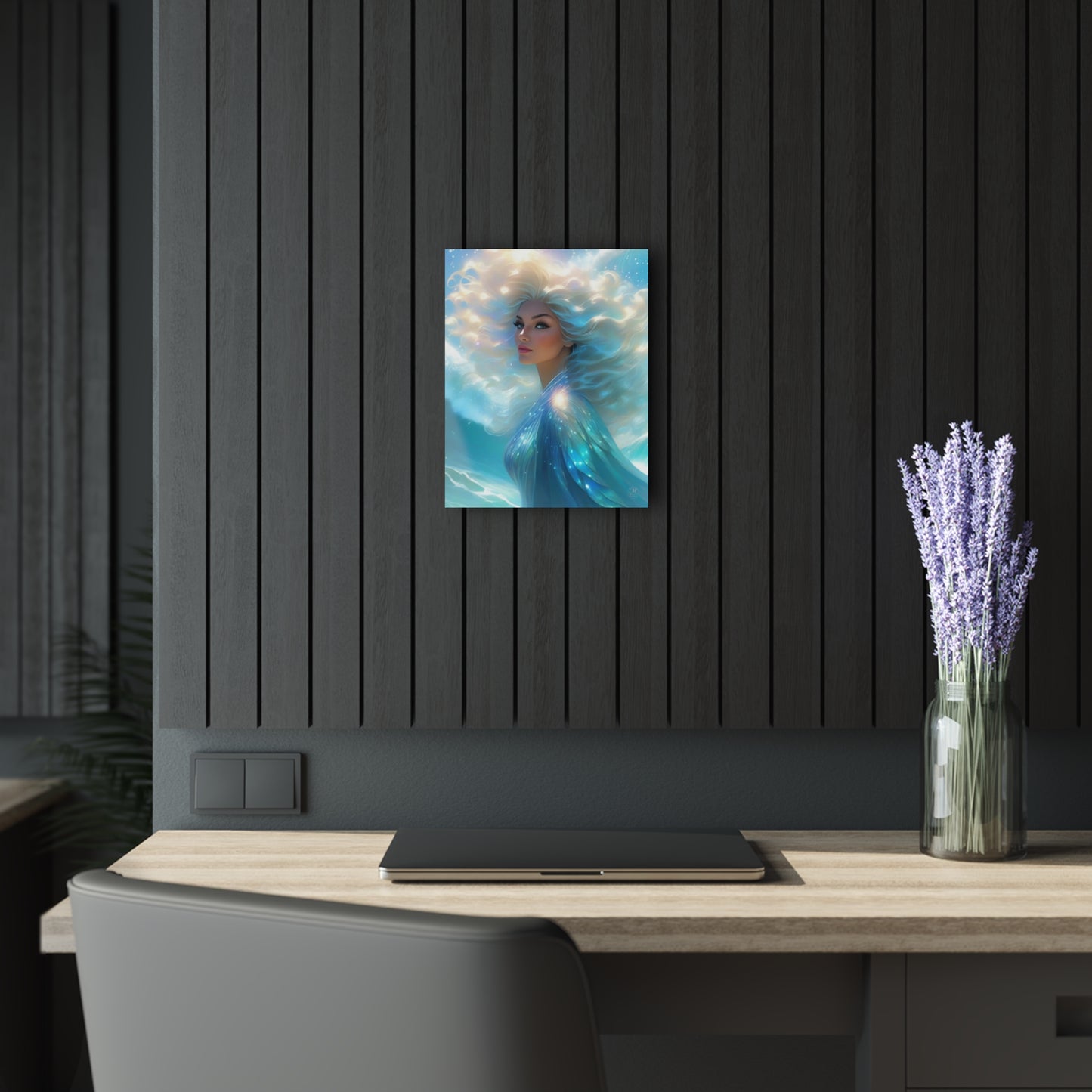 Ethereal Sea Goddess Acrylic Print | French Cleat Wall Art