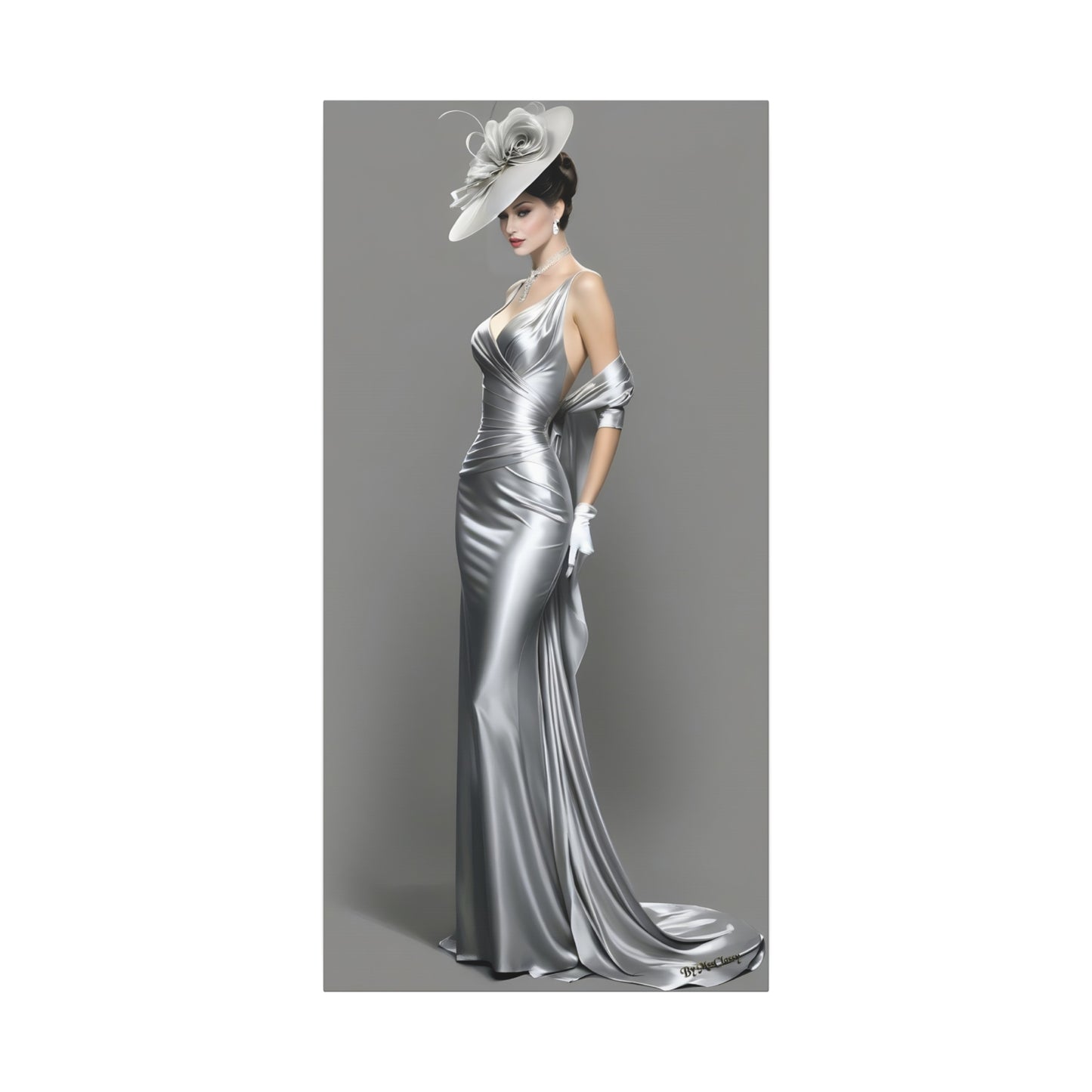 Silver Eclipse Elegant Couture I 15 x 30