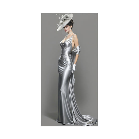 Silver Eclipse Elegant Couture I 15 x 30