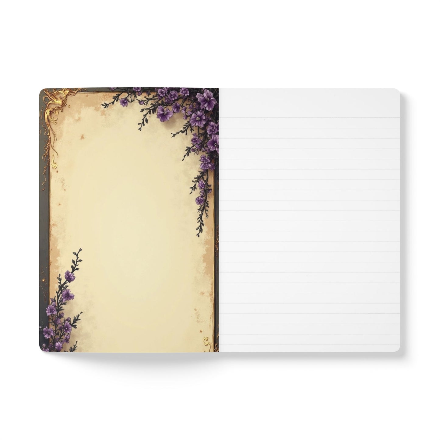 Garden Of Grace Portrait Journal | Softcover Notebook with Floral Endpapers
