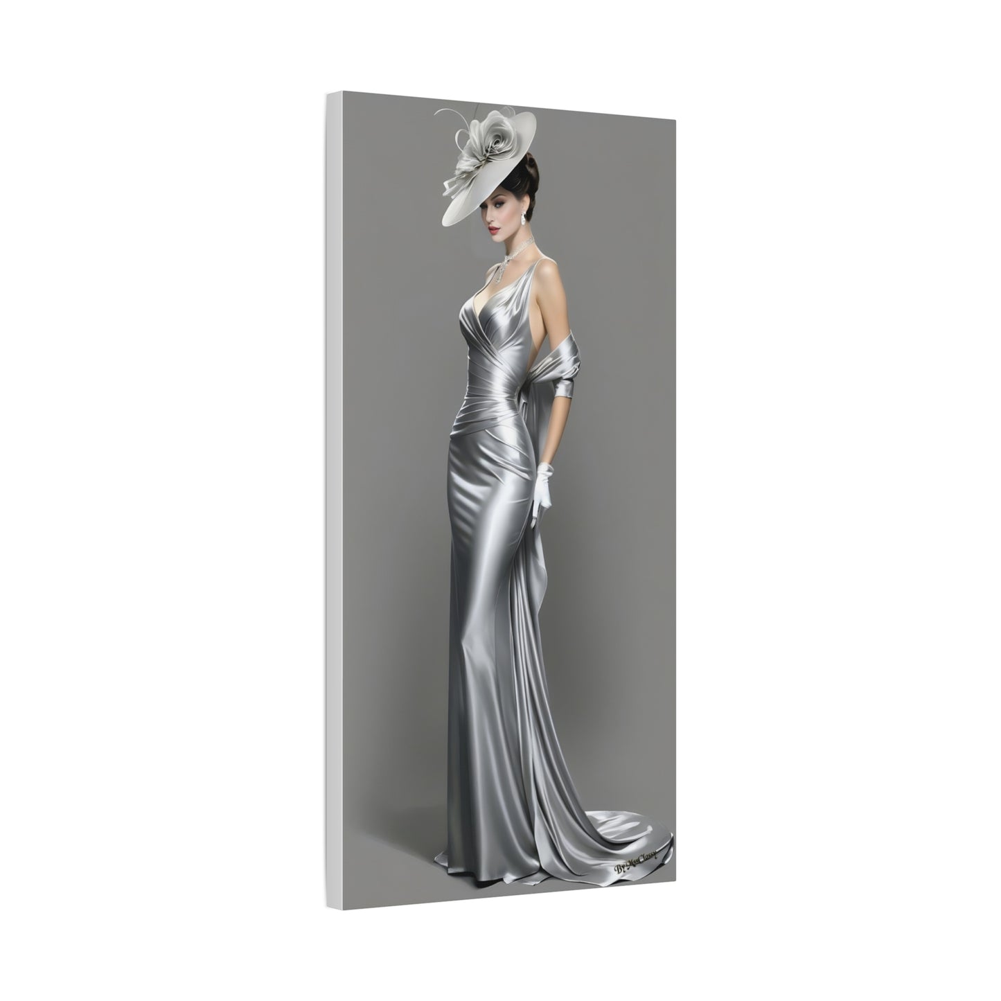 Silver Eclipse Elegant Couture I 15 x 30