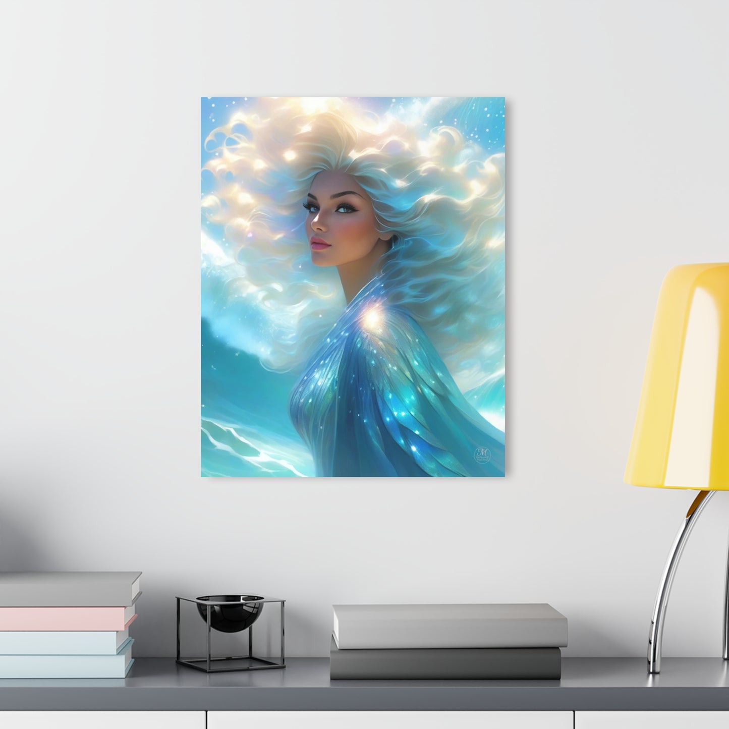 Ethereal Sea Goddess Acrylic Print | French Cleat Wall Art