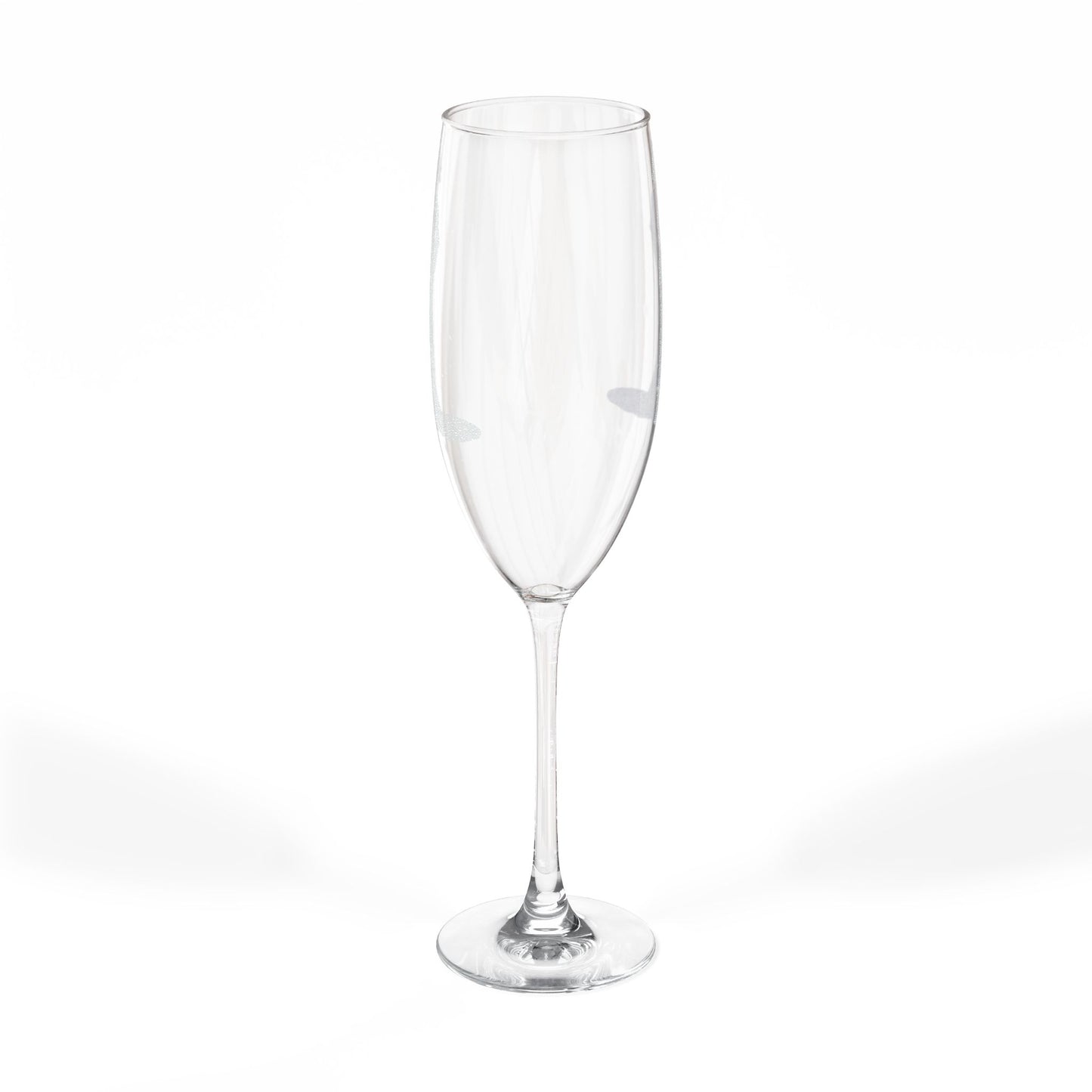 Champagne Glass, 8oz Silver Eclipse Lady "Frosted Engraving' Champagne Glasses