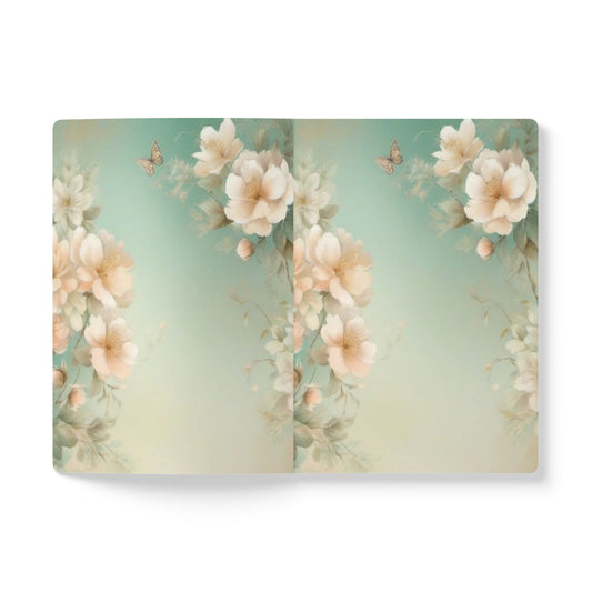 Whispers of Grace journal | Softcover notebook, ethereal woman floral cover