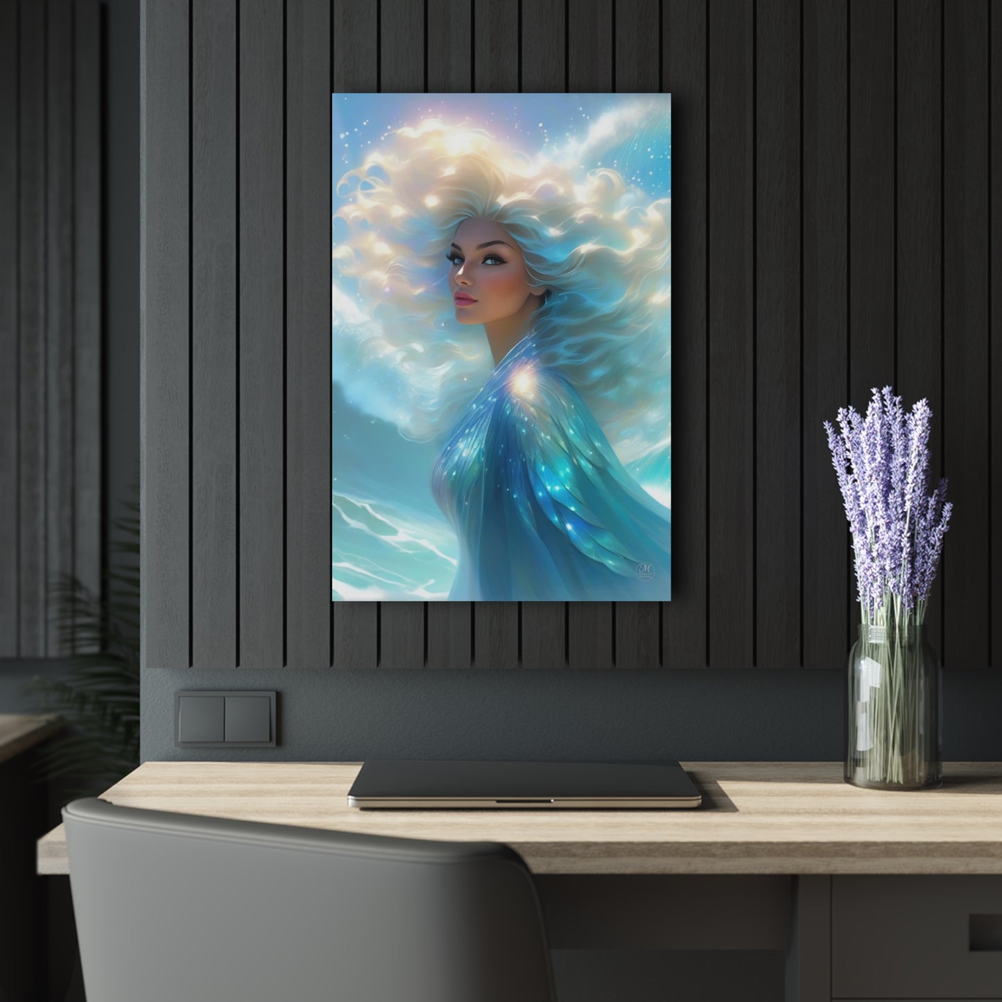 Ethereal Sea Goddess Acrylic Print | French Cleat Wall Art