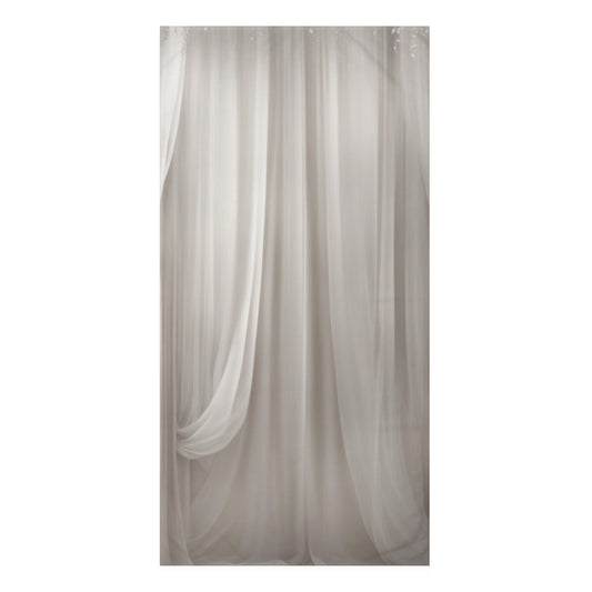 Ivory Draped Floral Backdrop Towel | Wedding Ceremony Aisle Scene