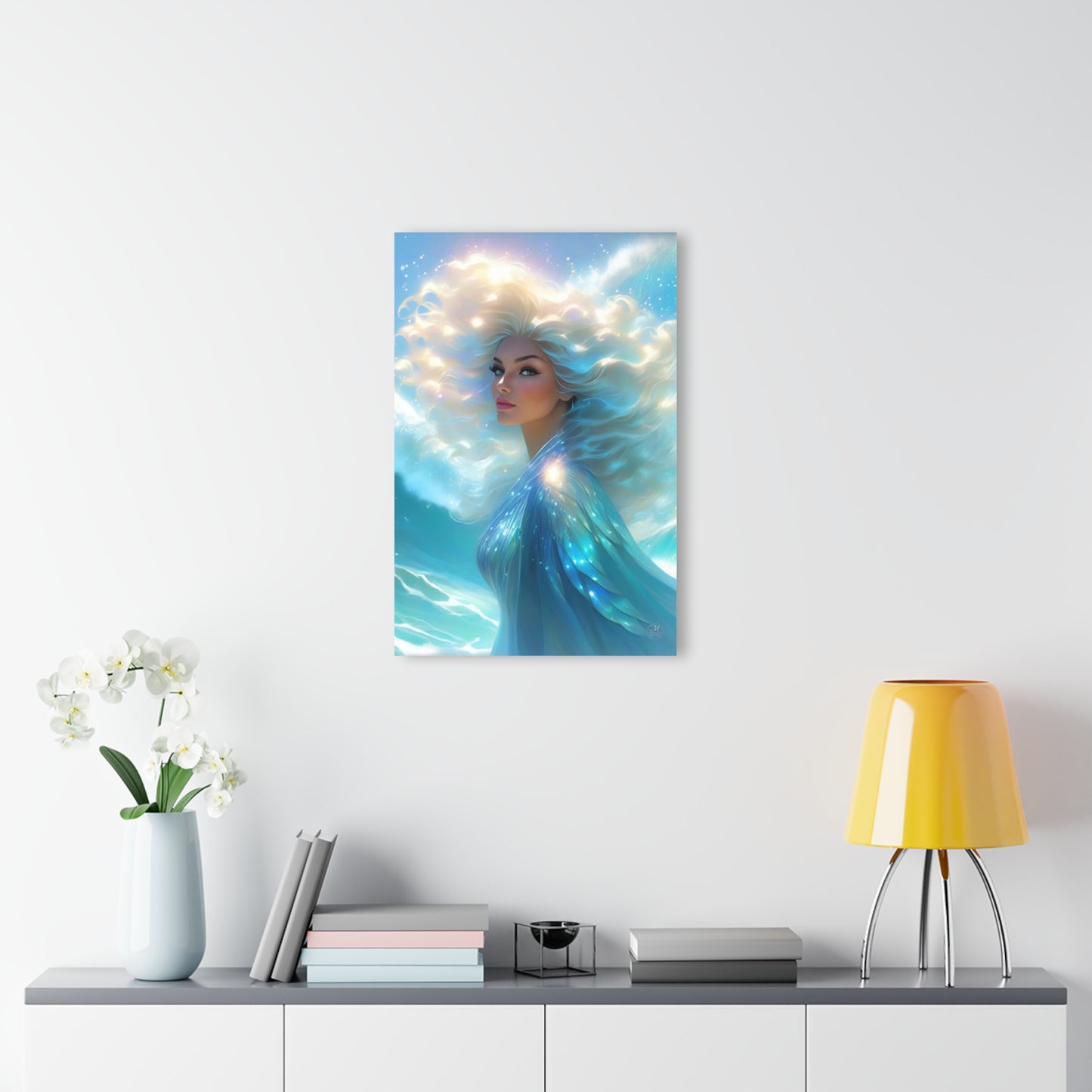 Ethereal Sea Goddess Acrylic Print | French Cleat Wall Art