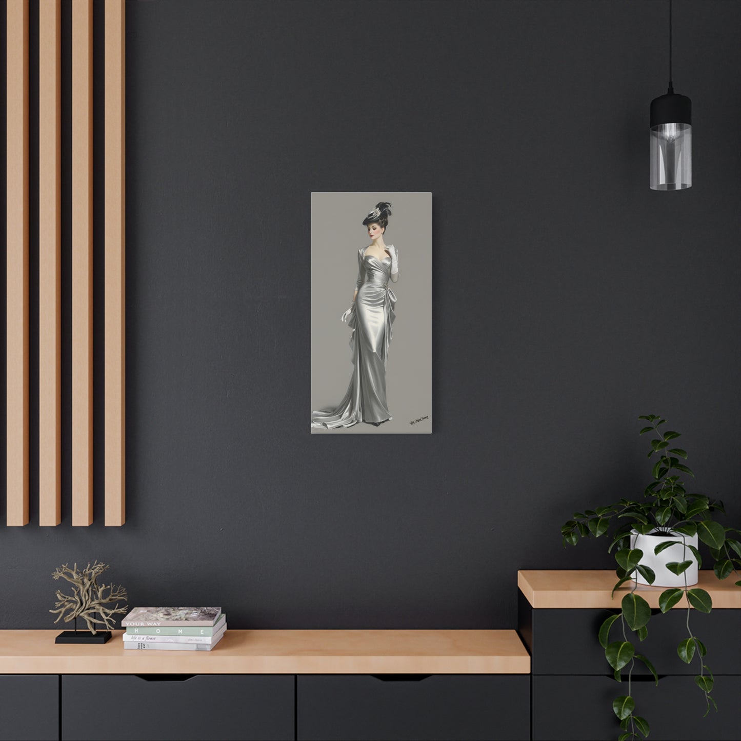 Silver Eclipse Elegant Couture II 15 x 30